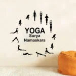 Yoga poses sequence wall sticker RPC1790T38